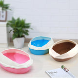 Maxbell Cat Litter Box Tray Anti Splash Toilet Coffee + Pet Mat Litter Pad & Shovel
