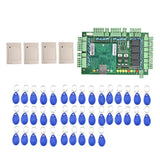 Maxbell Door Gate Access Control System Kit with 4 Card Readers & 40 Keyfobs-White