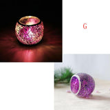 Mosaic Glass Candle Holder Tealight Votive Holder for Wedding Party Decor G