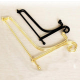 4inch-12inch Iron Display Easel China Bowl Plate Display Rack Holder Gold 8.5inch