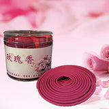 Box Of 60mm Natural Incense (180min) Spiral Coils Incense Rose