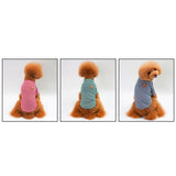 Maxbell Dog Shirts Striped Dog T-Shirt Puppy Clothes Small Medium Large Dogs Blue-S