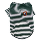 Maxbell Dog Shirts Striped Dog T-Shirt Puppy Clothes Small Medium Large Dogs Green-S