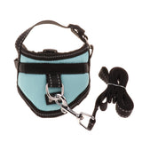 Maxbell Adjustable Harness Walking Lead Leash Chest Strap for Pet Cat #1 Blue