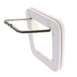 Maxbell ABS Pet Cat Small Dog Puppy Magnetic Lock Flap Door Outdoor Alleyway White