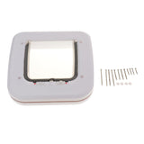 Maxbell ABS Pet Cat Small Dog Puppy Magnetic Lock Flap Door Outdoor Alleyway White