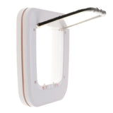 Maxbell ABS Pet Cat Small Dog Puppy Magnetic Lock Flap Door Outdoor Alleyway White