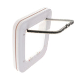 Maxbell ABS Pet Cat Small Dog Puppy Magnetic Lock Flap Door Outdoor Alleyway White