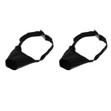 Maxbell 2 pcs Adjustable Pet Dog Anti-biting Muzzle Cover Puppy Muzzle Face Mask S