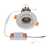 Maxbell Recessed LED Downlight COB Ceiling Spotlight with LED Driver Warm White 7W