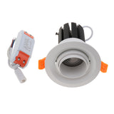 Maxbell Recessed LED Downlight COB Ceiling Spotlight with LED Driver Warm White 7W