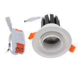 Maxbell Recessed LED Downlight COB Ceiling Spotlight with LED Driver White 7W