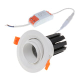 Maxbell Recessed LED Downlight COB Ceiling Spotlight with LED Driver White 7W