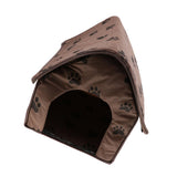 Maxbell Portable Pet Dog Cat Puppy Soft House Bed Cat Footprint House Tent Kennel