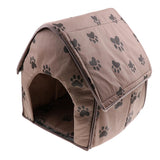 Maxbell Portable Pet Dog Cat Puppy Soft House Bed Cat Footprint House Tent Kennel