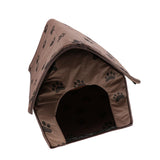Maxbell Portable Pet Dog Cat Puppy Soft House Bed Cat Footprint House Tent Kennel