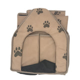 Maxbell Portable Pet Dog Cat Puppy Soft House Bed Cat Footprint House Tent Kennel
