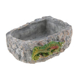 Maxbell Reptile Food Dish Feeding Bowl Water Worm Feeder Chameleon Large BL-7002