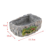 Maxbell Reptile Food Dish Feeding Bowl Water Worm Feeder Chameleon Large BL-7002
