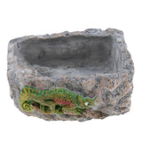 Maxbell Reptile Food Dish Feeding Bowl Water Worm Feeder Chameleon Large BL-7002