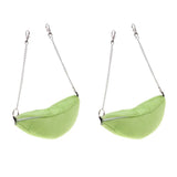 Maxbell 2Pc Banana Hamster Bed House Hammock Small Animal Bed House Cage Nest Green