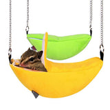 Maxbell 2Pc Banana Hamster Bed House Hammock Small Animal Bed House Cage Nest Green