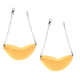 Maxbell 2Pc Banana Hamster Bed House Hammock Small Animal Bed House Cage Nest Yellow