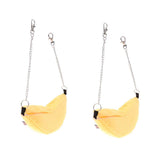 Maxbell 2Pc Banana Hamster Bed House Hammock Small Animal Bed House Cage Nest Yellow