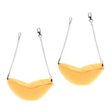 Maxbell 2Pc Banana Hamster Bed House Hammock Small Animal Bed House Cage Nest Yellow
