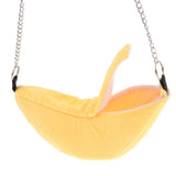 Maxbell 2Pc Banana Hamster Bed House Hammock Small Animal Bed House Cage Nest Yellow
