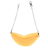 Maxbell 2Pc Banana Hamster Bed House Hammock Small Animal Bed House Cage Nest Yellow
