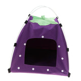 Maxbell Strawberry Doghouse Cute Puppy Cat Cave Pet House for Small Animals  Purple