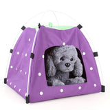 Maxbell Strawberry Doghouse Cute Puppy Cat Cave Pet House for Small Animals  Purple