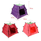 Maxbell Strawberry Doghouse Cute Puppy Cat Cave Pet House for Small Animals  Purple