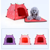 Maxbell Strawberry Doghouse Cute Puppy Cat Cave Pet House for Small Animals  Purple