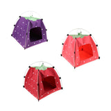 Maxbell Strawberry Doghouse Cute Puppy Cat Cave Pet House for Small Animals  Purple