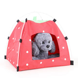Maxbell Strawberry Doghouse Cute Puppy Cat Cave Pet House for Small Animals  Red