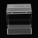 Maxbell Transparent Acrylic Parrot Hanging Bird Bathtub Pet Bird Bath Clean Box  S