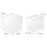 Maxbell Transparent Acrylic Parrot Hanging Bird Bathtub Pet Bird Bath Clean Box  S