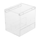 Maxbell Transparent Acrylic Parrot Hanging Bird Bathtub Pet Bird Bath Clean Box  S