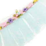 Maxbell Adjustable Lace Pet Dog Puppy Cat Neck Scarf Bandana Leather Collar Blue