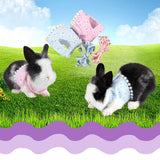 Maxbell Small Pet Hamster Leash Gerbil Control Harness Vest Walk Collar Safety Strap White