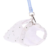 Maxbell Small Pet Hamster Leash Gerbil Control Harness Vest Walk Collar Safety Strap White