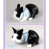 Maxbell Small Pet Hamster Leash Gerbil Control Harness Vest Walk Collar Safety Strap White