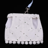 Maxbell Small Pet Hamster Leash Gerbil Control Harness Vest Walk Collar Safety Strap White