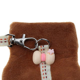 Maxbell Small Pet Brown Clothes Adjustable Harness Lead Leash Traction Rope L