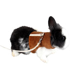 Maxbell Small Pet Brown Clothes Adjustable Harness Lead Leash Traction Rope L