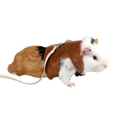 Maxbell Small Pet Brown Clothes Adjustable Harness Lead Leash Traction Rope L