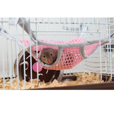 Maxbell 9.8-Inch Mesh Hamster Rabbit Hanging Hammock Bed Cover Bag Blanket Pink