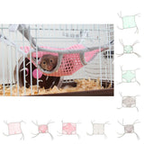 Maxbell 9.8-Inch Mesh Hamster Rabbit Hanging Hammock Bed Cover Bag Blanket Pink